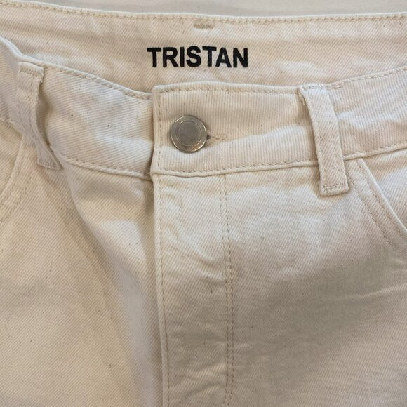 Tristan - Wide leg, 5-pocket, Jean/Denim, Beige, Hise Rise, Shorts, Size 16 - Picture 7 of 8